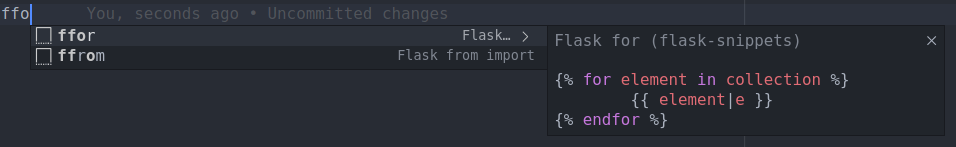 Flask Snippets 1